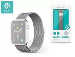 DEVIA ST325045 Devia Apple Watch (38/40/41mm) óraszíj, Elegant Series Milanese, fém, ezüst (ST325045)