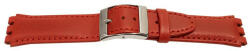  Curea piele tip Swatch 17 mm roșie - 62291
