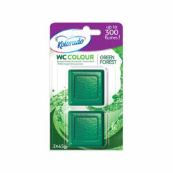 Kolorado toalett tartály tabletta forest green - 2x45g