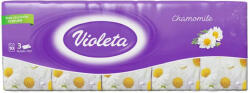 Violetta Violeta papírzsebkendő 3 rétegű kamilla - 10x10db