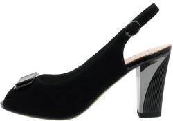 Epica Sandale dama, Epica, JICL020-MX854-P8563T-01-I-Negru, elegant, piele intoarsa, cu toc, negru (Marime: 35)