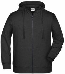 Daiber Hanorac pentru bărbați cu fermoar din bumbac bio 8026 - Negru prespălat | 2XL (8026-1780892)