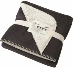 Daiber Pătură călduroasă cu blană 130x180 JN955 - Antracit / natural (JN955-1700459) Patura