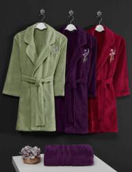 Soft Cotton LILLY rövid női fürdőköpeny ajándákcsomagolásban + törölköző XL + törölköző 50x100cm + box Lila