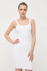 GUESS ruha fehér, mini, testhezálló - fehér L - answear - 42 990 Ft
