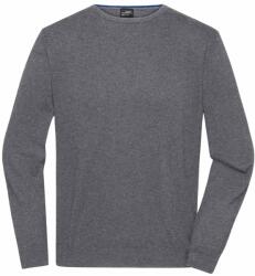 James & Nicholson (Daiber) Könnyű férfi kötött pulóver JN1314 - Szürke melírozott | 2XL (1-JN1314-1782960622)