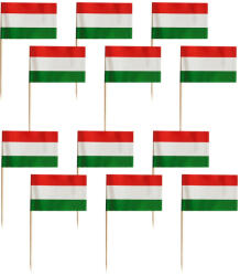  12 darabos papír beszúró, sütemény dekoráció - Nemzeti zászló