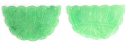 Pandantiv Jad Colorat Sculptat Fluture 45x27x3 mm - 1 Pereche