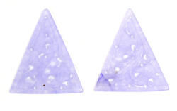 Pandantiv Jad Natural Colorat Sculptat cu Gaura 38x33x2 mm - 1 Pereche