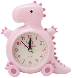 Pufo Ceas de masa desteptator pentru copii Pufo, model Happy Dyno, 15 cm, roz