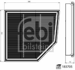 Febi Bilstein Filtru aer FEBI BILSTEIN 183705