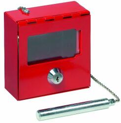 BASI NK 215H tűzkulcs szekrény üvegtörővel (piros)