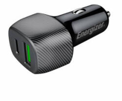 Energizer Incarcator auto Energizer D38BK, 1x USB-C, 1x USB, 38W, Black, Quick Charge 3.0 (D38BK)