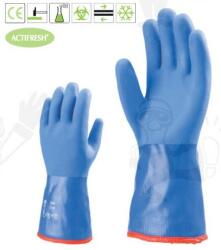 Euro Protection Érdesített kék PVC kesztyű bolyhos téli béléssel, 34 cm-es 3788-90-es () (3788)