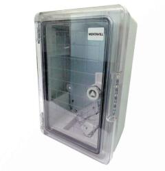 MENTAVILL Műanyag szekrény átlátszó ajtós 400x300x170 + szerelőlap IP65 (405087)