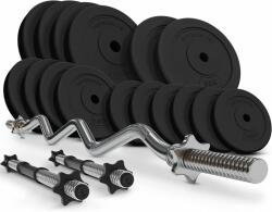 Physionics PHYSIONIC Súlyzó készlet tárcsákkal csillagzárral 76 kg (KUR+SZ-76KG) - kokiskashop