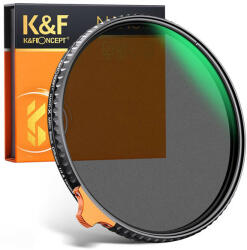 K&F Concept 58mm Multifunkc. Black Mist 1/4 & ND2-32 szűrő (KF01.1811)