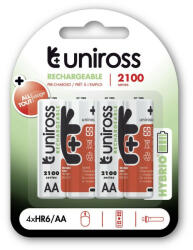 Uniross AA/ceruza akkumulátor 1, 2 V 2100mAh (4 db/cs) (UH4AA2100) - vasasszerszam