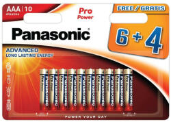 Panasonic AAA/mikro tartós alkáli elem 1, 5 V (10 db/cs) (LR03PPG-10BW-6-4) - vasasszerszam