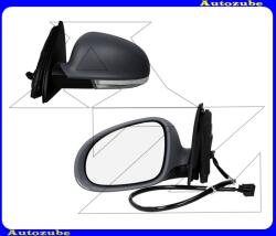 VW GOLF 5 Kombi 2005.01-2008.12 /1K/ Visszapillantó tükör bal, elektromos, fűthető-domború tükörlappal, fényezhető borítással, irányjelzővel 007593