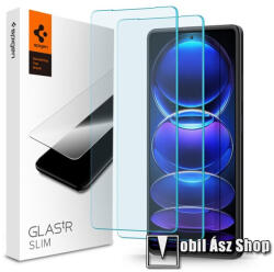Spigen Xiaomi Poco X5 Pro, Redmi Note 12 Pro Speed, Redmi Note 12 Pro 5G, Note 12 Pro Plus, Spigen Glastr Slim üvegfólia, 2db, 9H, Sík részre (AGL06045)