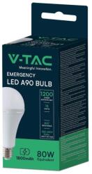 V-TAC 15W E27 természetes fehér A90 LED égő, akkumulátorral - SKU 7795 (7795)