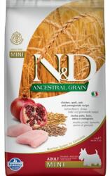 N&D Ancestral Grain Dog Adult Mini Chicken - csirke, tönköly, zab&gránátalma 2, 5 kg 3 kg