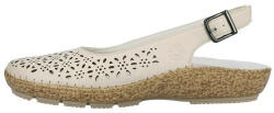 RIEKER Pantofi dama, Rieker, 44861-60-Bej, casual, piele naturala, cu talpa joasa, bej (Marime: 38)