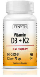 Zenyth Pharmaceuticals Vitamin D3 + K2 - 30 cps