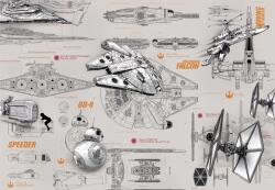 Komar / Consalnet Star Wars Tervrajzok, papír alapú, UV álló poszter 368x254 cm, Komar 8-493