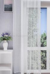 FüggönyFutár Webáruház MACSKAÁLLÓ - Szórt apró rácsmintás, fehér jacquard, egyedi méretre, készre varrjuk
