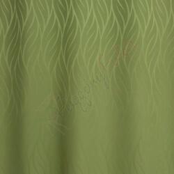 FüggönyFutár Webáruház Wilson - Zöld színű hullámmintás sötétítő függöny, egyedi méretre, készre varrjuk