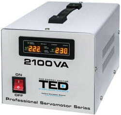 TED Electric Stabilizator de tensiune retea, monofazat, TED Electric 2100VA / 1200W cu servomotor TED000132 (TED000132)