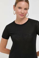Patrizia Pepe t-shirt női, fekete - fekete 38 - answear - 58 490 Ft