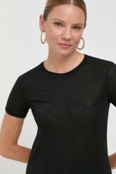 Patrizia Pepe t-shirt női, fekete - fekete 34 - answear - 44 990 Ft