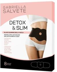 Gabriella Salvete Detox & Slim Black Slimming Belly Patch slăbire și remodelare corporală Patch-uri pentru abdomen și șolduri 8 buc unisex