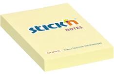 STICK N Stick`N 76x51 mm 100 lap pasztell sárga öntapadó jegyzettömb (21006)
