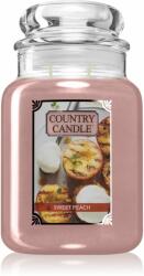 The Country Candle Company Sweet Peach lumânare parfumată 680 g
