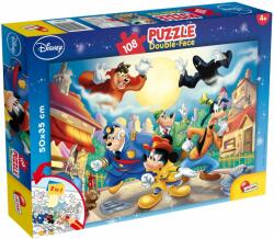 Lisciani Puzzle 2 In 1 Lisciani, Mickey Mouse Detectiv, Plus, 108 piese (N00048021_001w) Puzzle