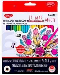 Daco Creioane colorate Daco, 48 culori/set, Multicolor (CC348T)