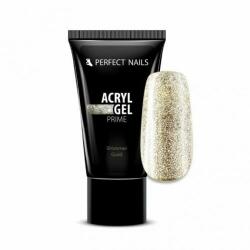 Perfect Nails Csillámos AcrylGel Prime - Tubusos Akril Gél 15g - Shimmer Gold - tifaninails