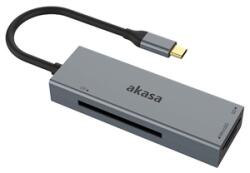 Akasa Card Reader extern Akasa USB 3.2 Type-C 3-in-1, AK-CR-09BK