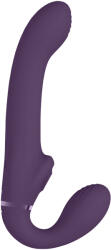 VIVE Ai Dual Vibrating & Air Wave Tickler Strapless Strapon Purple - superlove