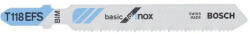 Bosch PRO Stainless Steel T118EFS szúrófűrészlap, 83 mm, 5 db, inox, fém (2608636497) - megatool