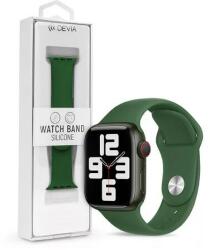 DEVIA ST364488 Devia Apple Watch (38/40/41mm) óraszíj, Deluxe Series Sport, szilikon, zöld (ST364488)