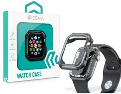 DEVIA ST366802 Devia Apple Watch (45mm) ütésálló tok, Sport Series Shockproof, fekete-átlátszó (ST366802)