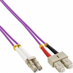 InLine Cablu fibra optica LC-SC Duplex OM4 1m, InLine IL88641P (IL88641P)