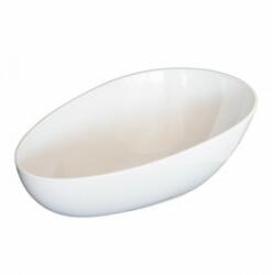 Alkan - Меламинова купа яйце скосена бяла 36x24xh8-14см (K-2047) (0136551)