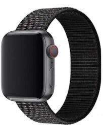 Apple Watch szíj, 38/40/41 mm, szövet, fekete pirossal