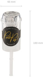PartyDeco S. r. o Push Pop konfetti kilövő, ezüst